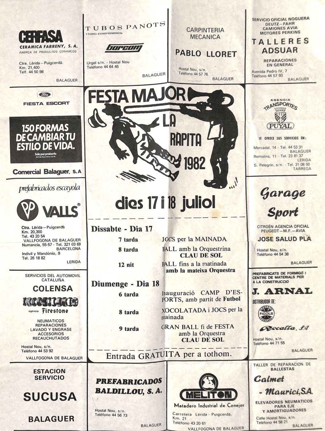 Festa Major de la Ràpita 1982